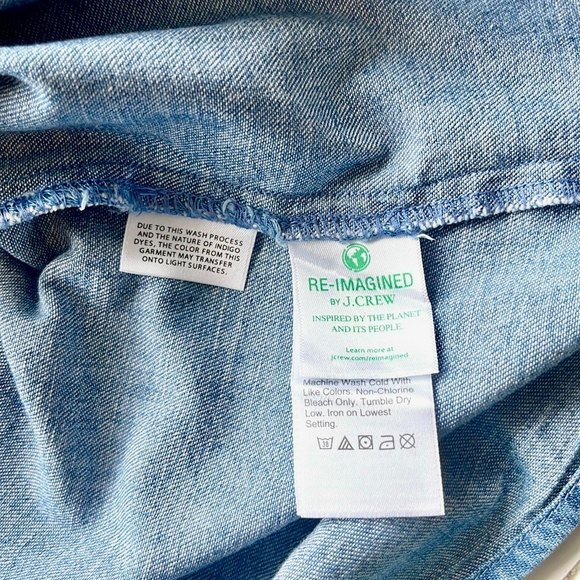 J Crew Denim Shirtdress With Tie belt - Picture 9 of 16